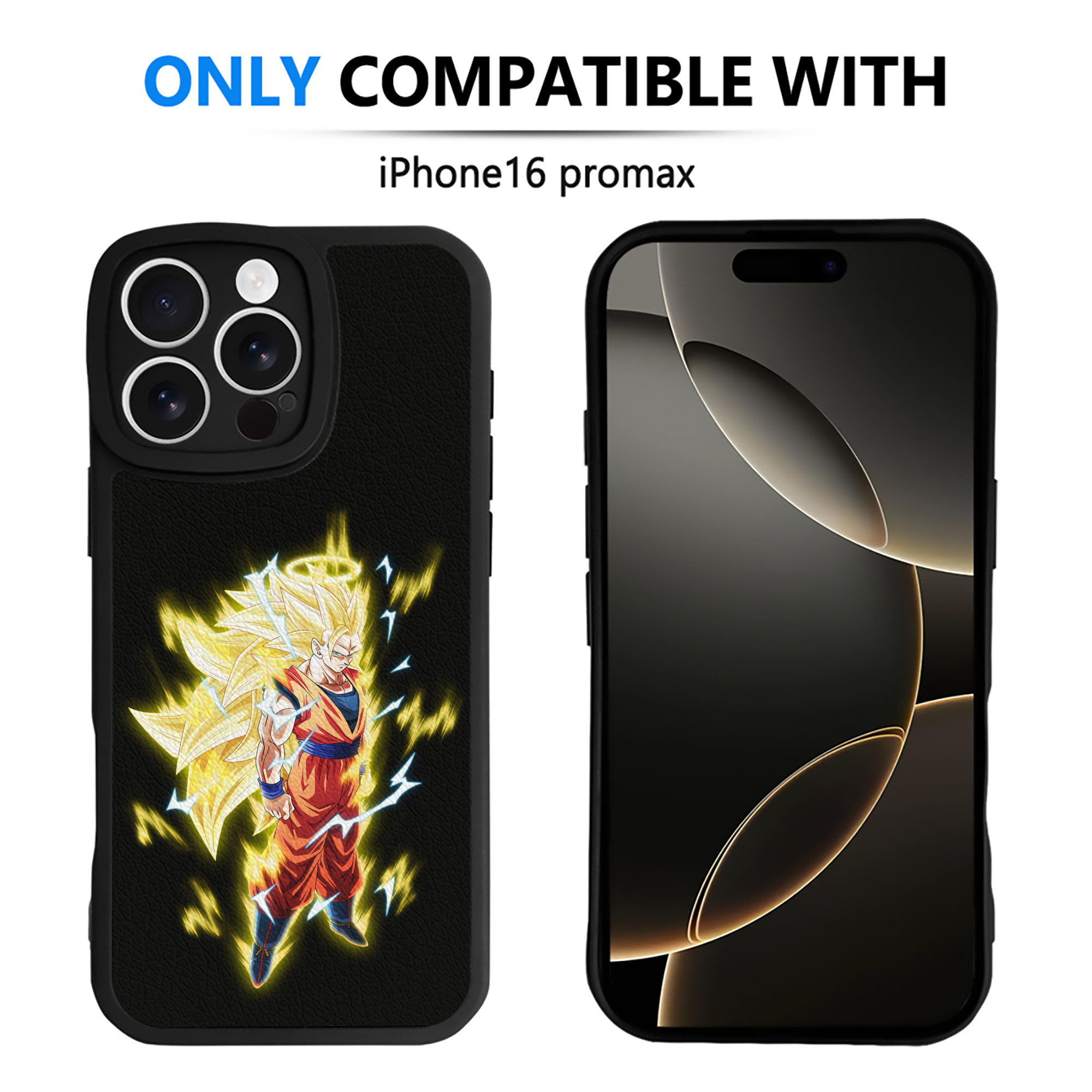 （画像用） ドラゴンボール 孫悟空（そん ごくう）Son Goku カカロット DRAGON BALL Kakarotto 【iPhone 16シリーズ対応】シリコンスマホケース（レザー調） 材質：シリコン
